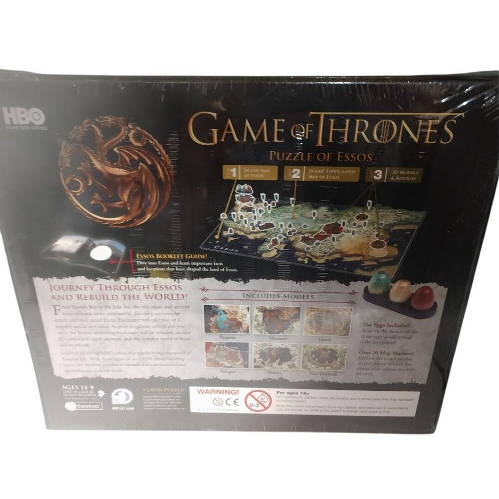 Game Of Thrones Jigsaw Puzzle Of Essos For Ages 14+ - Picture 4 of 5